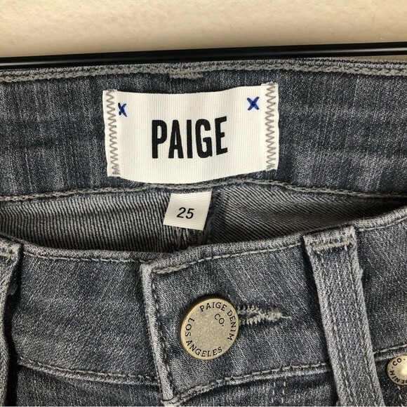 Paige Verdugo Ultra Skinny Jeans In Oxford Gray 25 - Picture 3 of 7